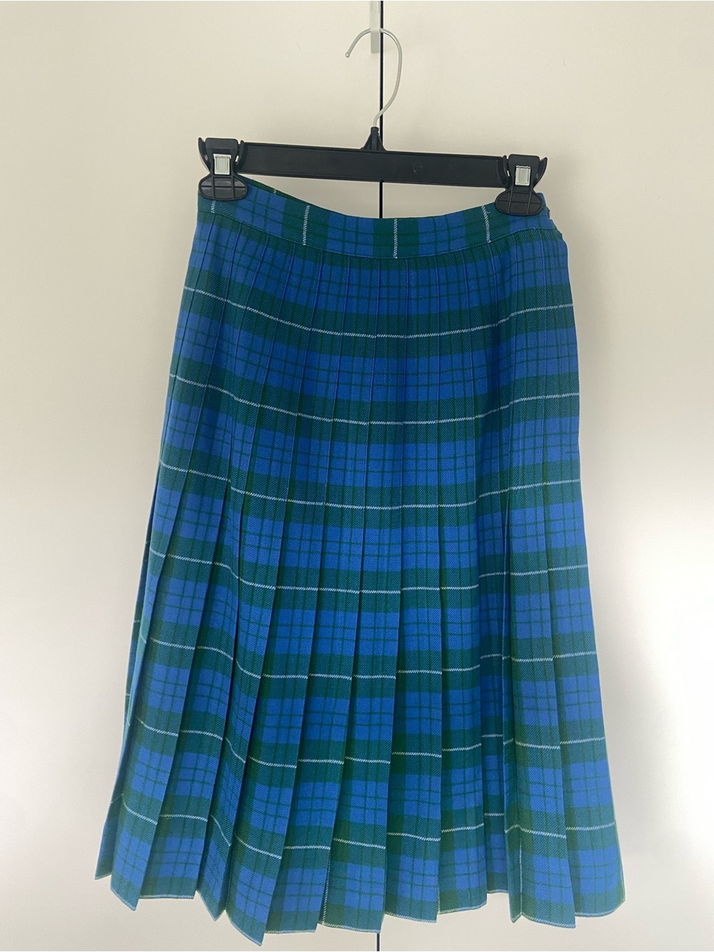 Vintage 70s Wool Nova Scotia Tartan Kilt Skirt 24” Waist XXS EUC